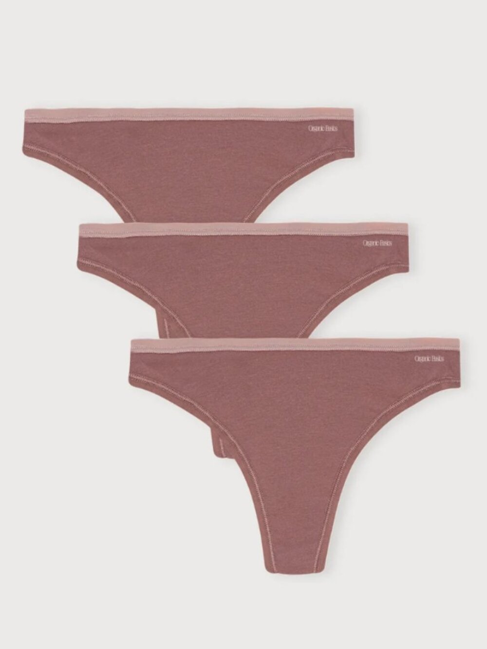 Organic Cotton Core Thong 3-Pack
